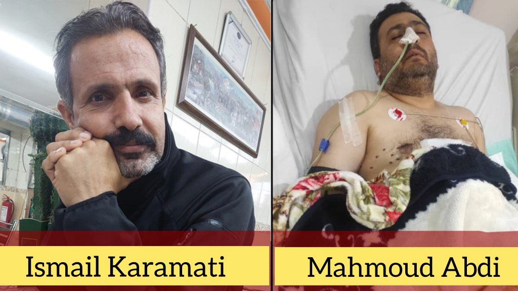 Mahmoud Abdi and Ismail Karamati, still at risk of abduction and assassination by the regime.